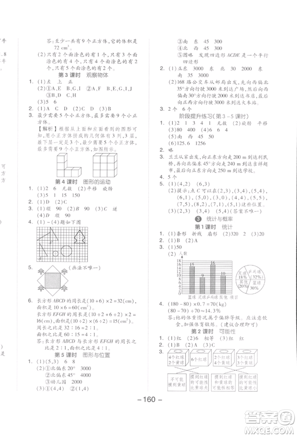 開(kāi)明出版社2022全品學(xué)練考六年級(jí)數(shù)學(xué)下冊(cè)人教版參考答案