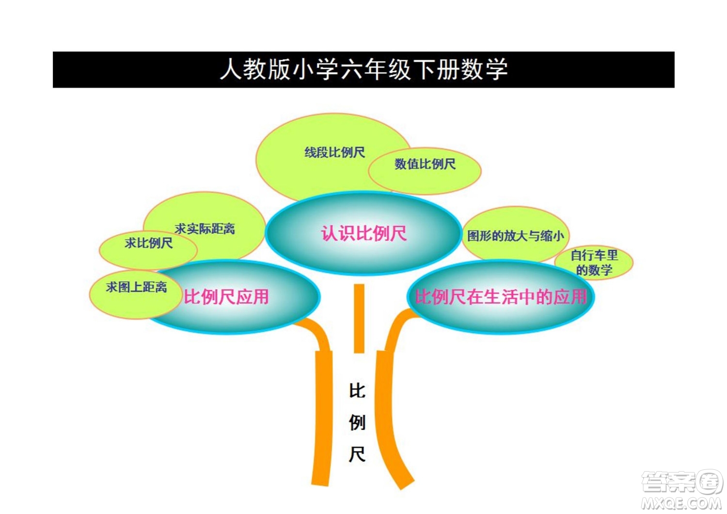 2022六年級下冊數(shù)學人教版思維導圖