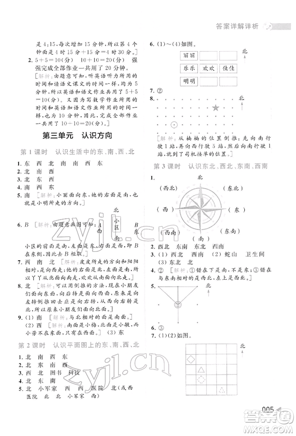 北京教育出版社2022亮點(diǎn)給力提優(yōu)班多維互動(dòng)空間二年級(jí)數(shù)學(xué)下冊(cè)蘇教版參考答案
