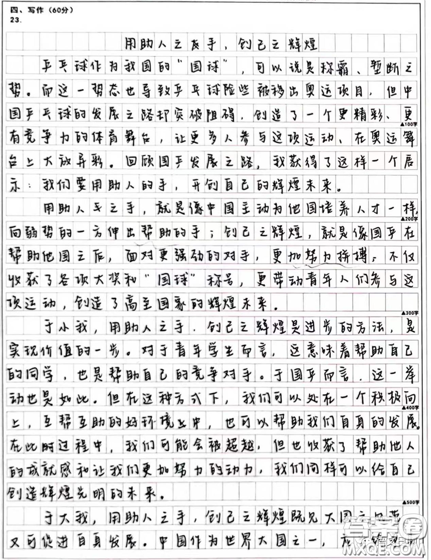 中國(guó)乒乓球的發(fā)展之道材料作文600字 關(guān)于中國(guó)乒乓球的發(fā)展之道的材料作文600字