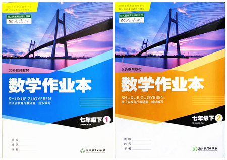 浙江教育出版社2022數(shù)學(xué)作業(yè)本七年級下冊人教版答案