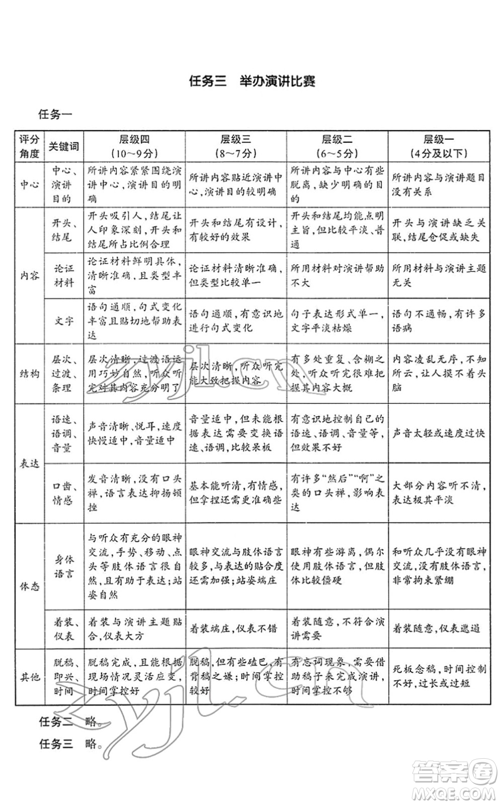 浙江教育出版社2022語(yǔ)文作業(yè)本八年級(jí)下冊(cè)人教版答案