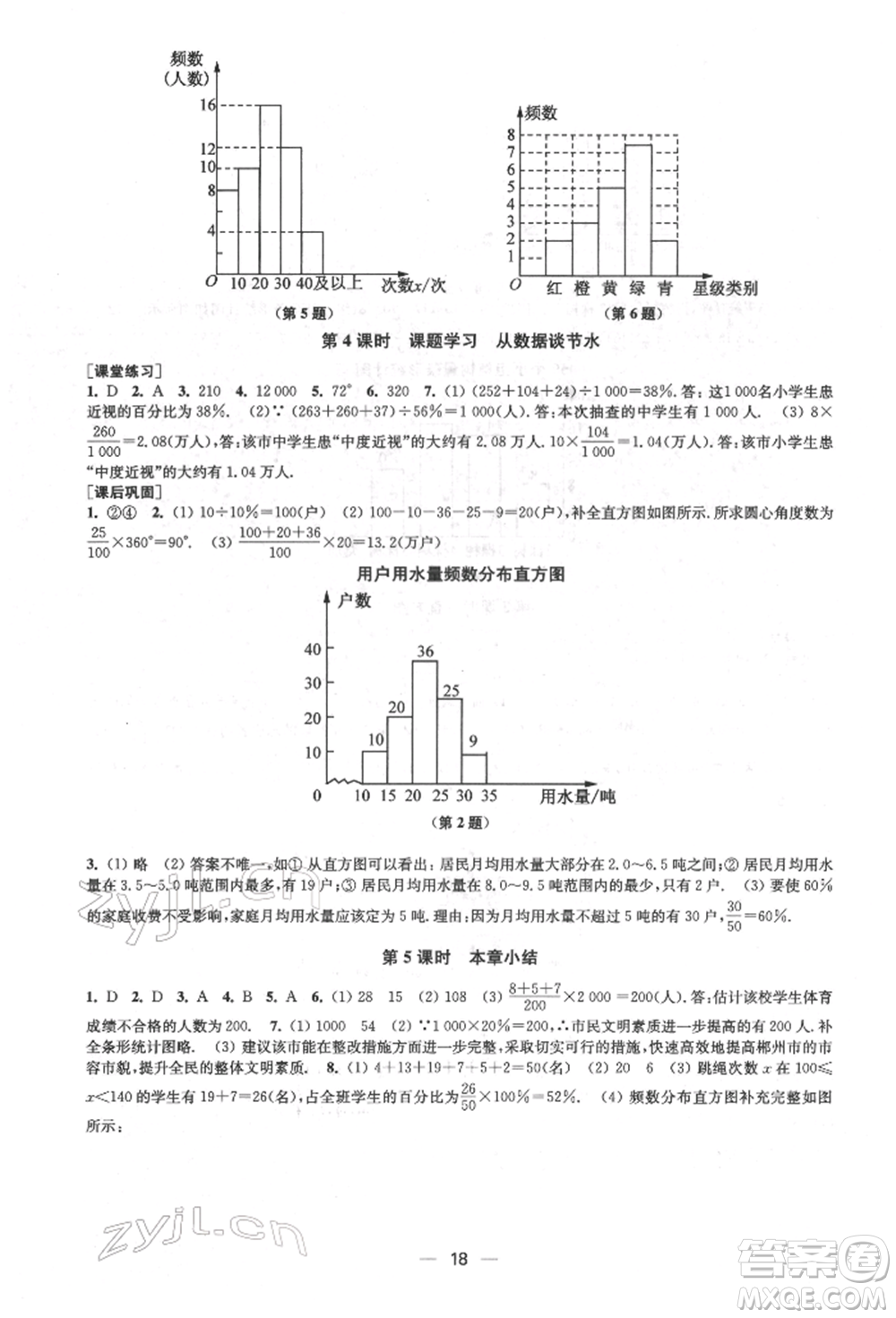 江蘇鳳凰美術(shù)出版社2022創(chuàng)新課時(shí)作業(yè)七年級(jí)數(shù)學(xué)下冊(cè)全國(guó)版參考答案