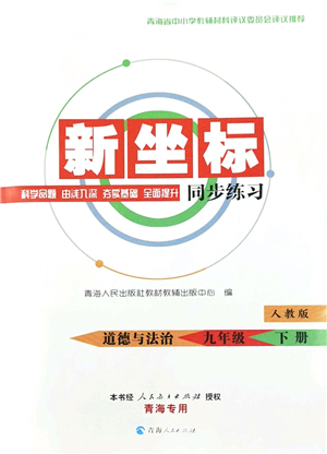 青海人民出版社2022新坐標同步練習九年級道德與法治下冊人教版青海專用答案