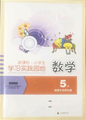 四川教育出版社2022新課標小學生學習實踐園地五年級數學下冊北師大版答案