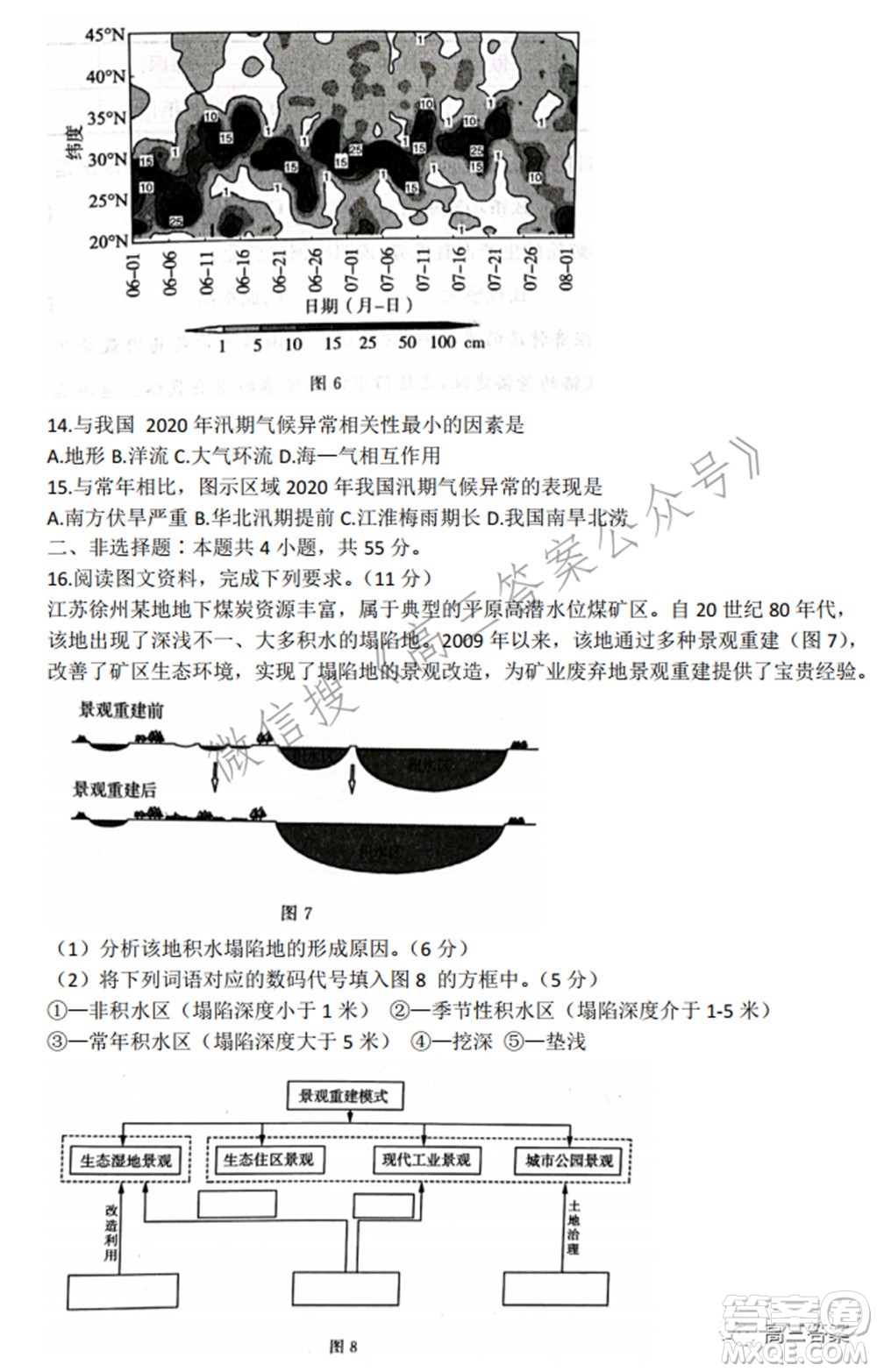 2022屆濟南一模高考模擬考試地理試題及答案
