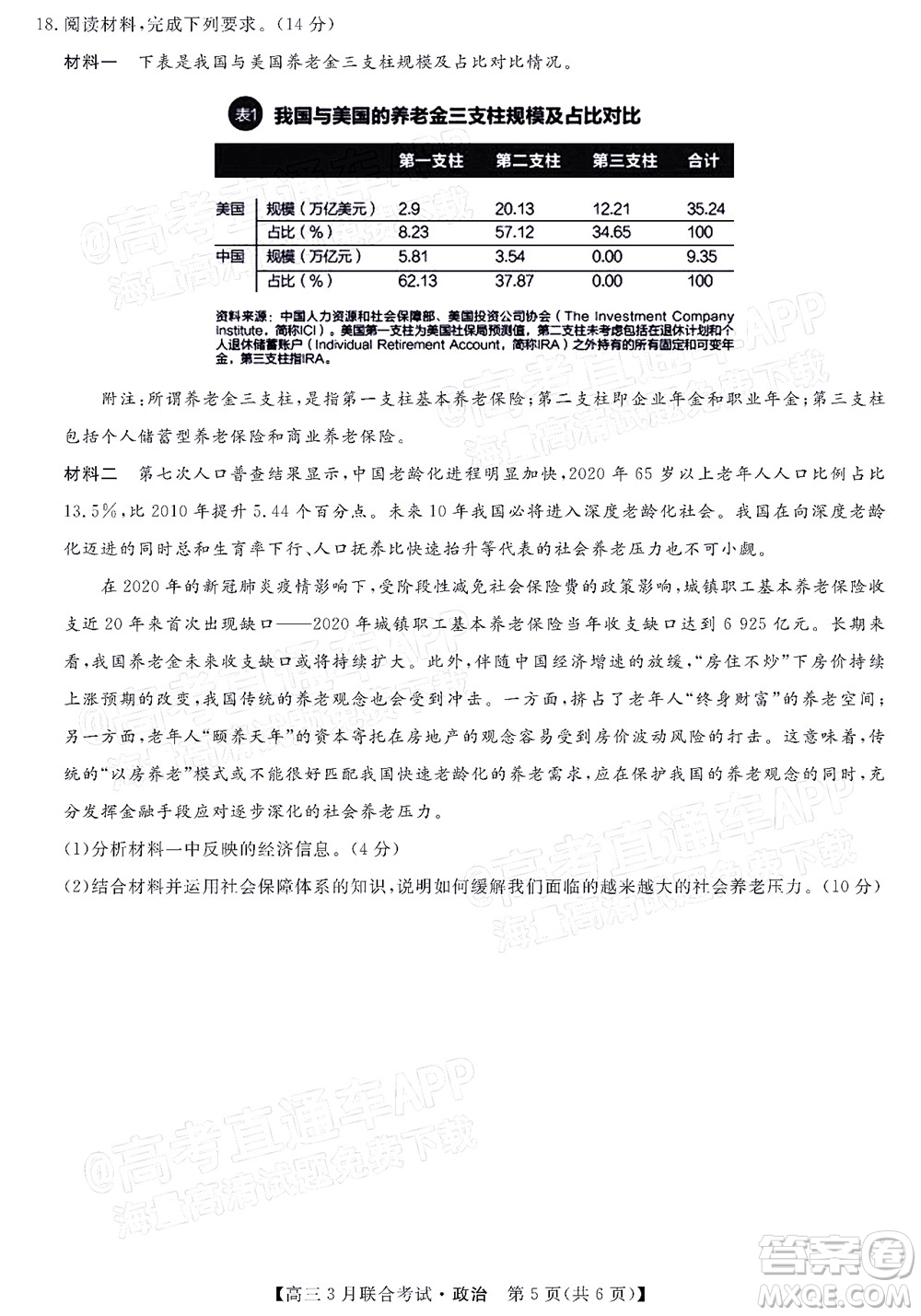 暢學(xué)無(wú)憂遼寧2022屆高三3月聯(lián)合考試政治試題及答案