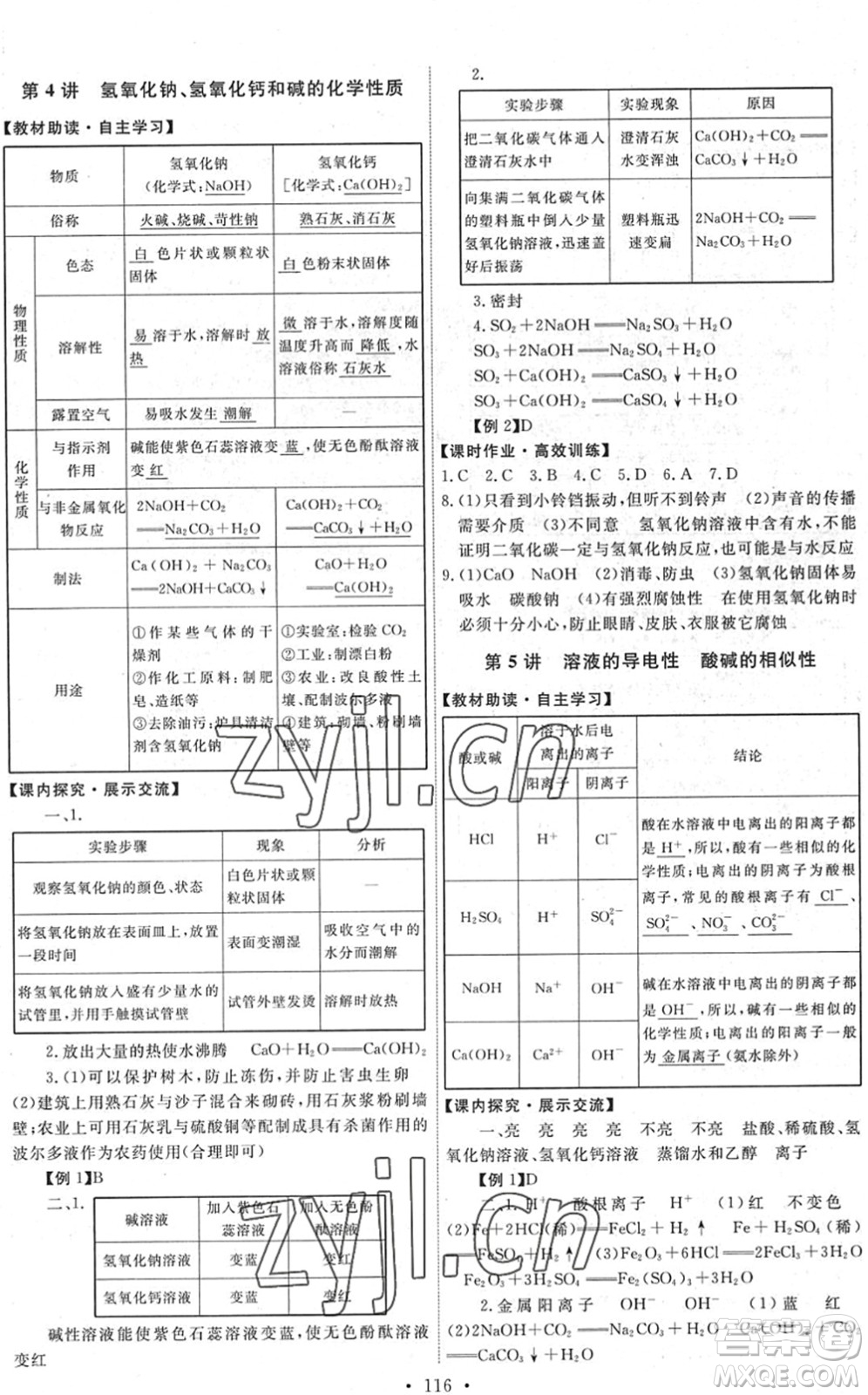 人民教育出版社2022能力培養(yǎng)與測(cè)試九年級(jí)化學(xué)下冊(cè)人教版湖南專版答案