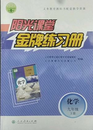 人民教育出版社2022陽光課堂金牌練習(xí)冊化學(xué)九年級下冊人教版答案