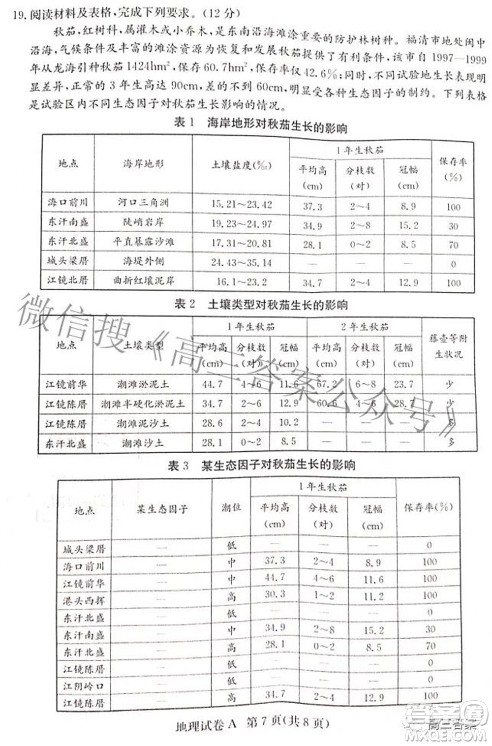 2022屆湖南新高考教學教研聯(lián)盟高三第二次聯(lián)考地理試卷及答案