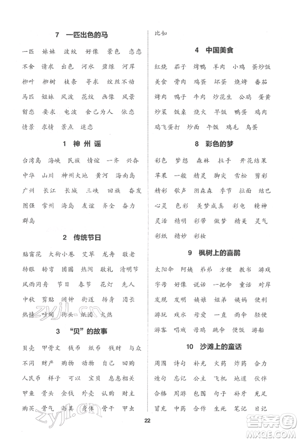 蘇州大學出版社2022金鑰匙1+1課時作業(yè)二年級下冊語文全國版參考答案