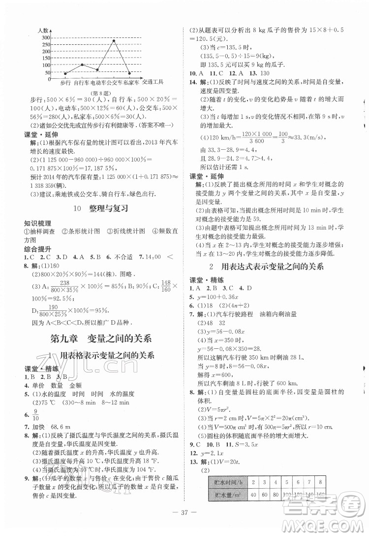 北京師范大學出版社2022初中同步練習冊數(shù)學六年級下冊五四學制魯教版答案