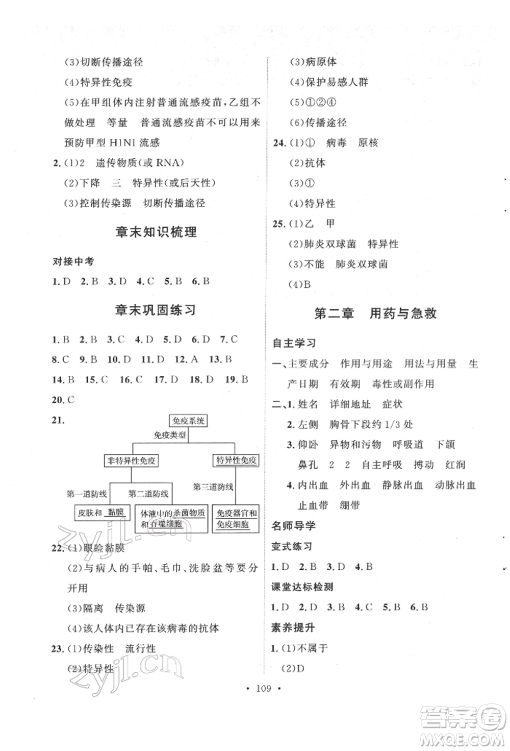 陜西人民出版社2022實(shí)驗(yàn)教材新學(xué)案八年級(jí)下冊(cè)生物人教版參考答案