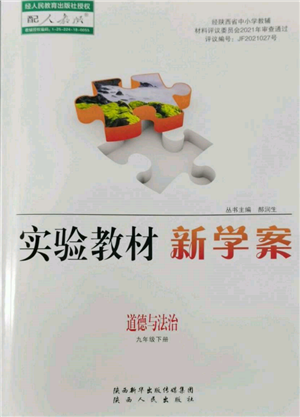 陜西人民出版社2022實(shí)驗(yàn)教材新學(xué)案九年級(jí)下冊道德與法治人教版參考答案