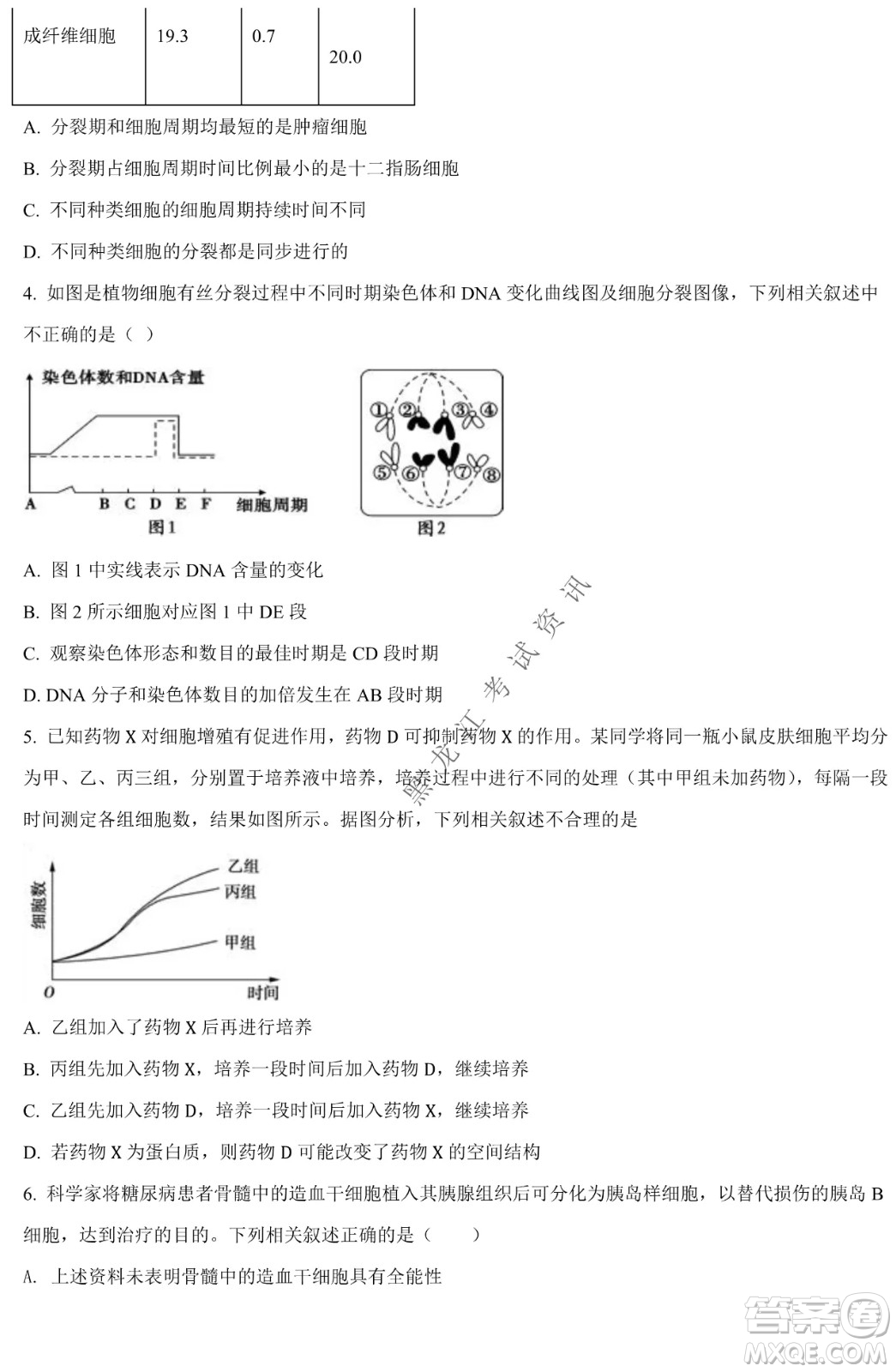 哈九中2021級高一下學(xué)期4月生物階段性驗(yàn)收考試試題及答案