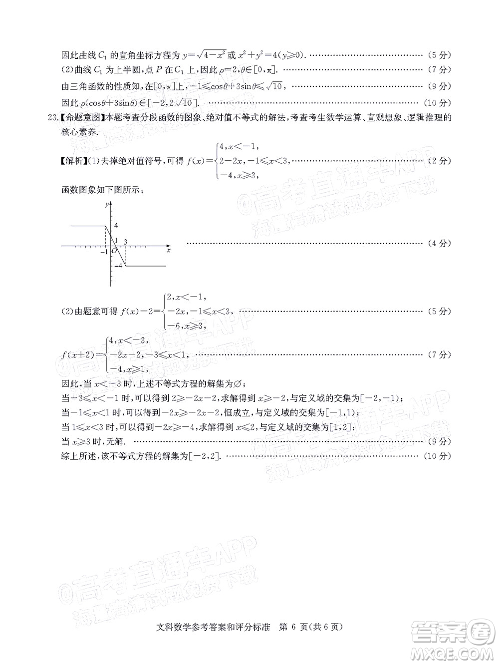 華大新高考聯(lián)盟2022屆高三4月教學(xué)質(zhì)量測(cè)評(píng)文科數(shù)學(xué)試題及答案