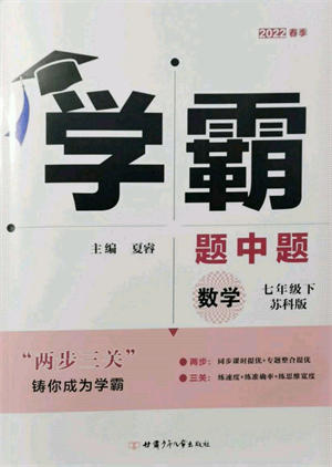 新疆少年兒童出版社2022學(xué)霸題中題七年級(jí)下冊(cè)數(shù)學(xué)蘇科版參考答案