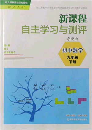 南京師范大學(xué)出版社2022新課程自主學(xué)習(xí)與測評九年級下冊數(shù)學(xué)人教版參考答案