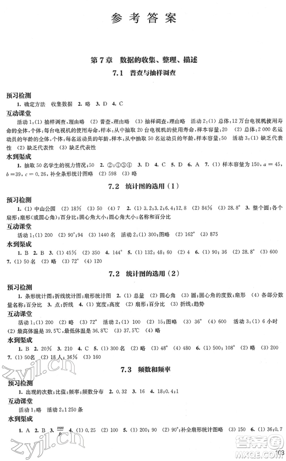 江蘇鳳凰教育出版社2022鳳凰數(shù)字化導(dǎo)學(xué)稿八年級數(shù)學(xué)下冊蘇科版答案
