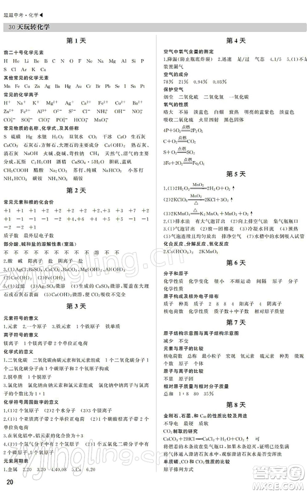 內(nèi)蒙古大學(xué)出版社2022超越中考九年級(jí)化學(xué)下冊(cè)人教版答案