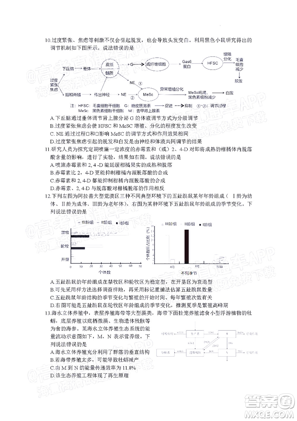 北京房山區(qū)2022年高考二?？荚囋嚲砀呷飳W試題及答案