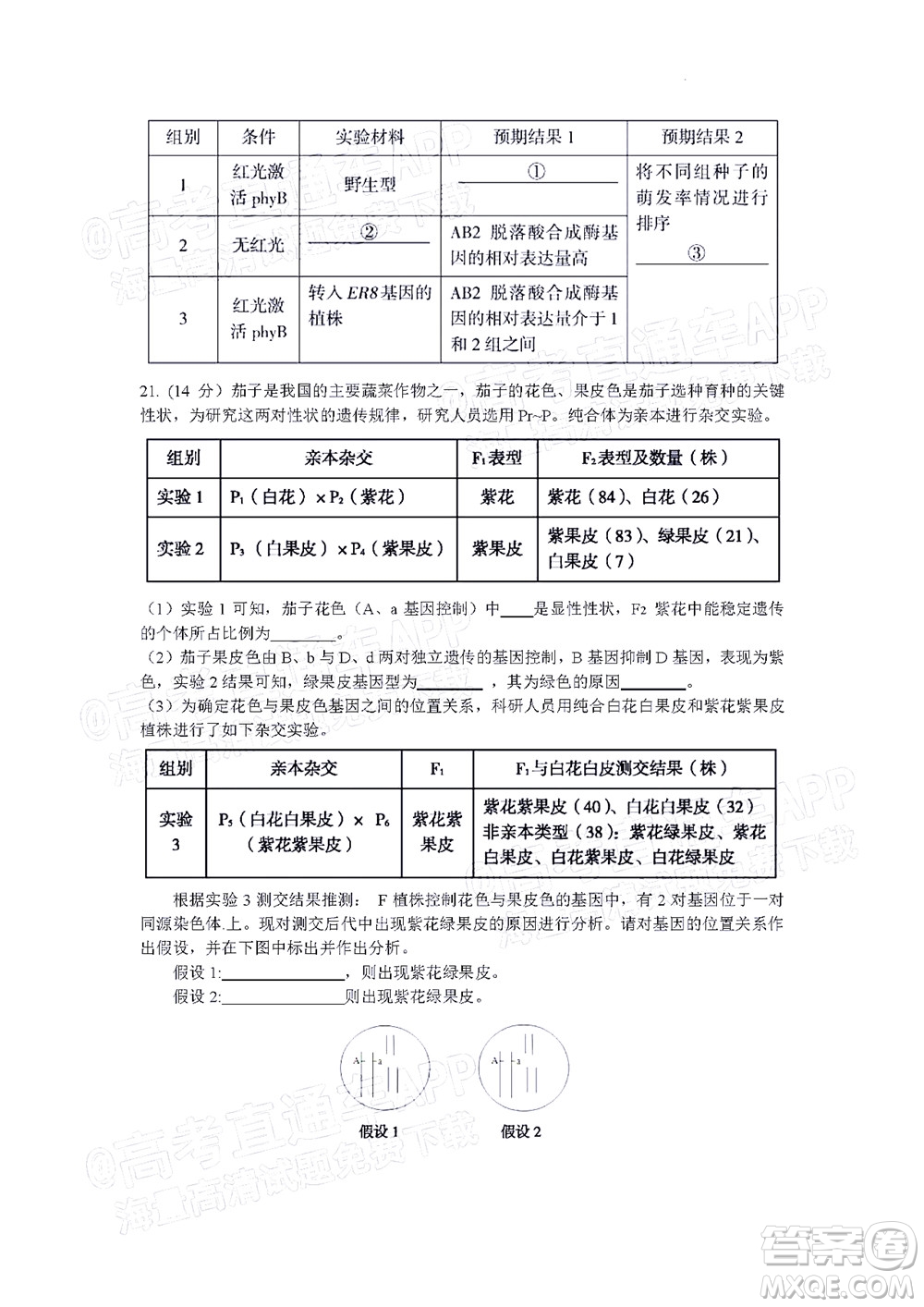 北京房山區(qū)2022年高考二?？荚囋嚲砀呷飳W試題及答案