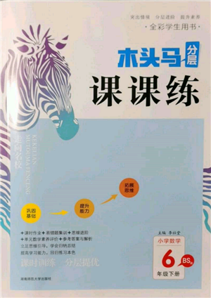 湖南師范大學出版社2022木頭馬分層課課練六年級下冊數學北師大版參考答案