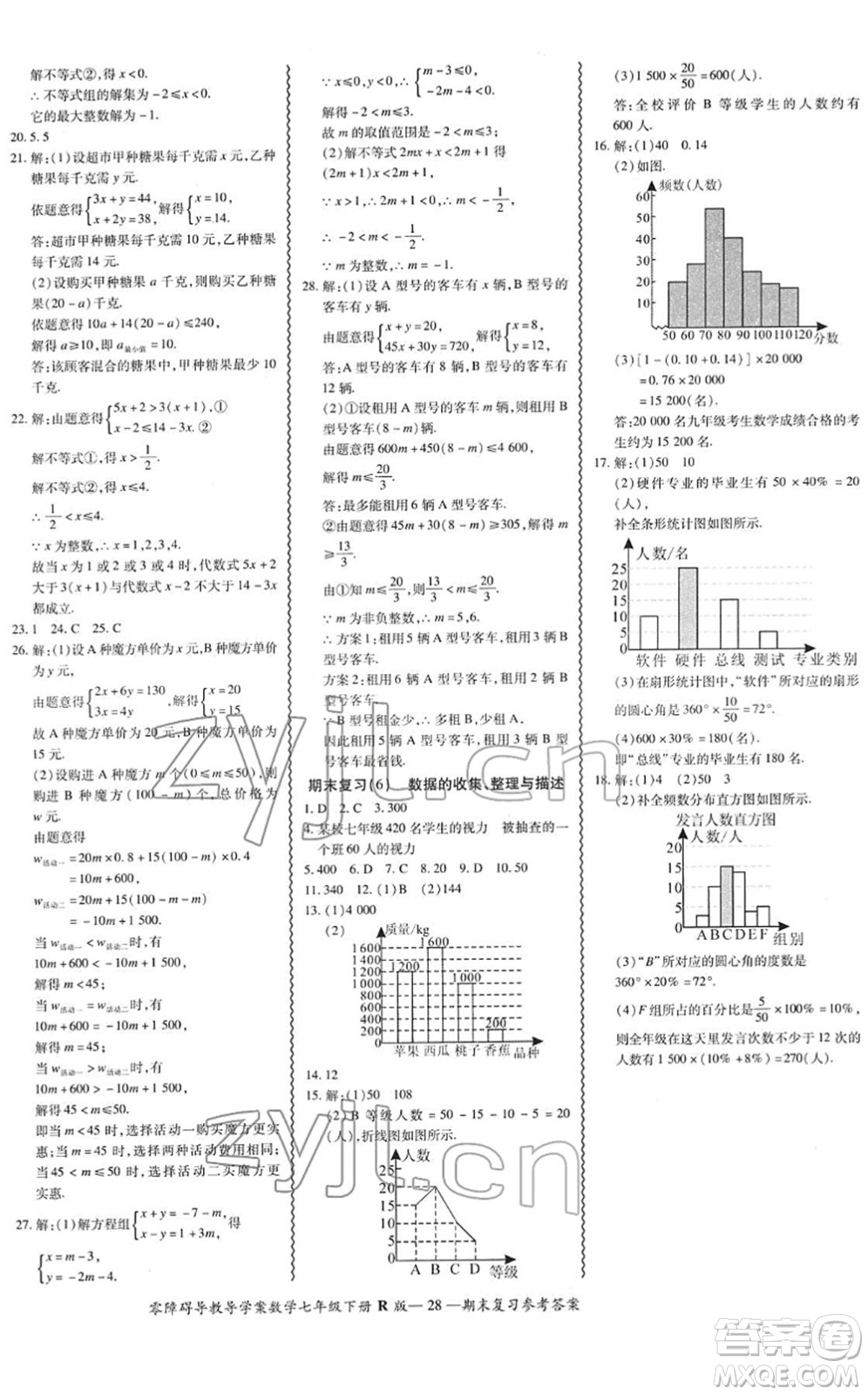 電子科技大學(xué)出版社2022零障礙導(dǎo)教導(dǎo)學(xué)案七年級(jí)數(shù)學(xué)下冊R人教版答案