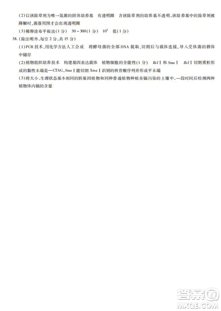天一大聯(lián)考2021-2022學(xué)年高三考前模擬考試?yán)砜凭C合試題及答案