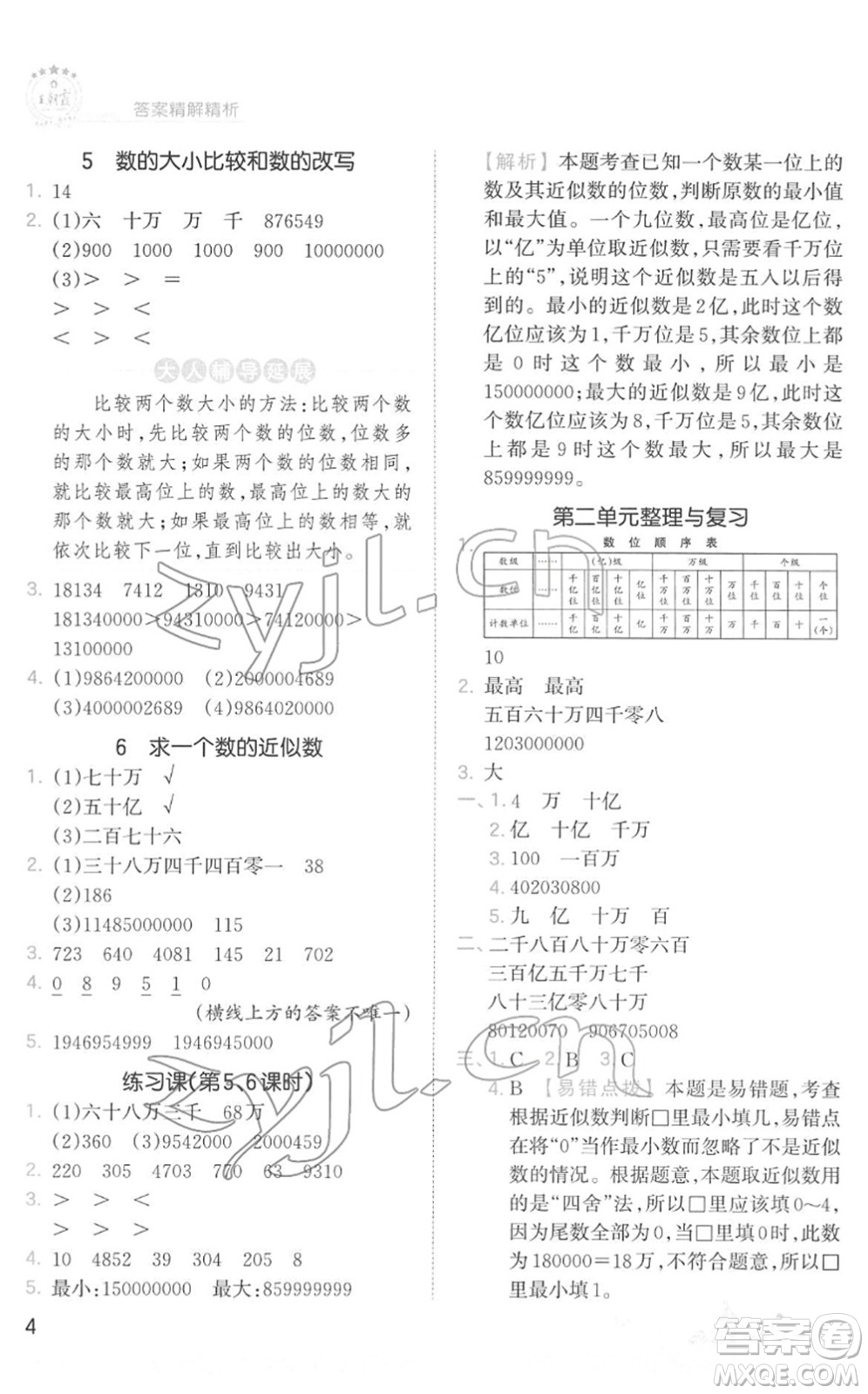 江西人民出版社2022王朝霞創(chuàng)維新課堂同步優(yōu)化訓(xùn)練四年級數(shù)學(xué)下冊SJ蘇教版答案
