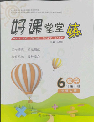 遼寧教育出版社2022好課堂堂練數(shù)學六年級下冊北師大版答案