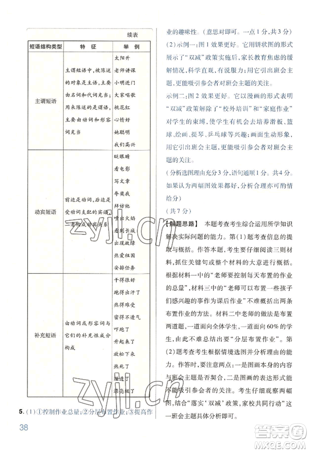 延邊教育出版社2022金考卷百校聯(lián)盟中考信息卷語文通用版河南專版參考答案