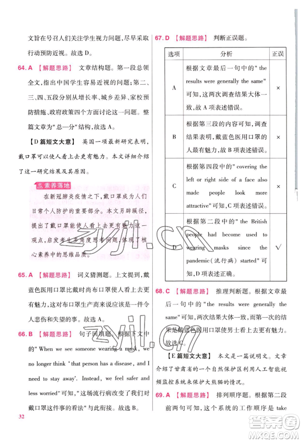 延邊教育出版社2022金考卷百校聯(lián)盟中考信息卷英語(yǔ)通用版江西專版參考答案