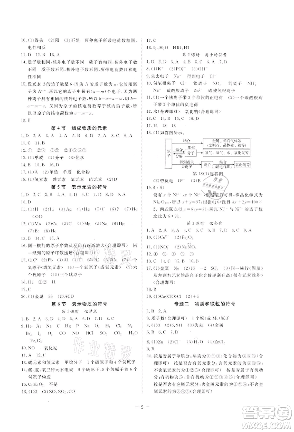 光明日報(bào)出版社2022全效學(xué)習(xí)課時(shí)提優(yōu)八年級(jí)下冊科學(xué)浙教版精華版參考答案