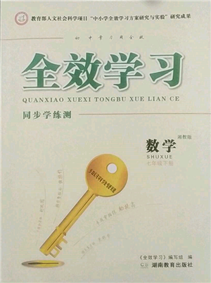 湖南教育出版社2022全效學習同步學練測七年級下冊數(shù)學湘教版參考答案