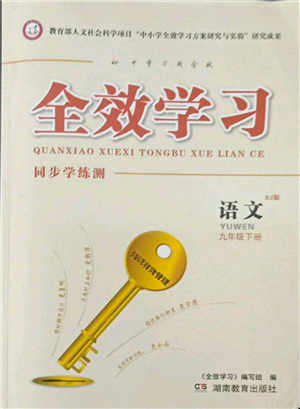 湖南教育出版社2022全效學(xué)習(xí)同步學(xué)練測(cè)九年級(jí)下冊(cè)語文人教版參考答案