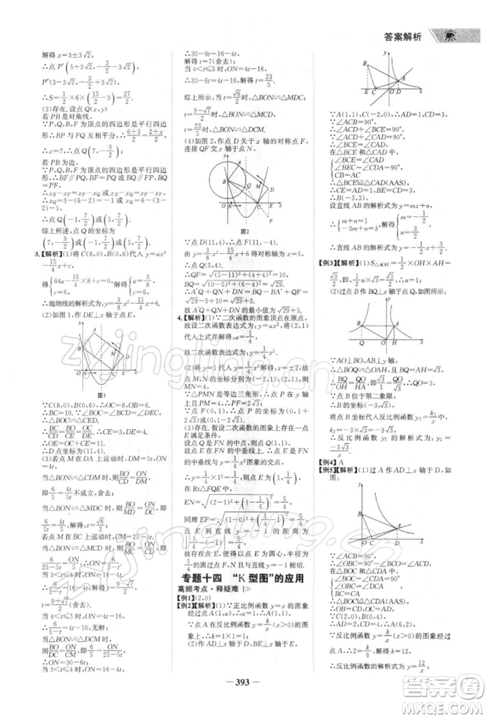 浙江科學(xué)技術(shù)出版社2022世紀(jì)金榜初中全程復(fù)習(xí)方略數(shù)學(xué)北師大版深圳專版參考答案