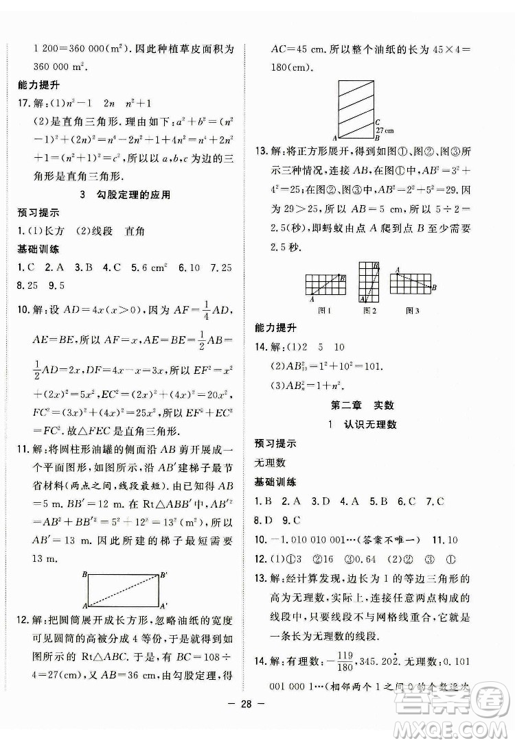 合肥工業(yè)大學(xué)出版社2022暑假總動員七年級數(shù)學(xué)BS北師版答案