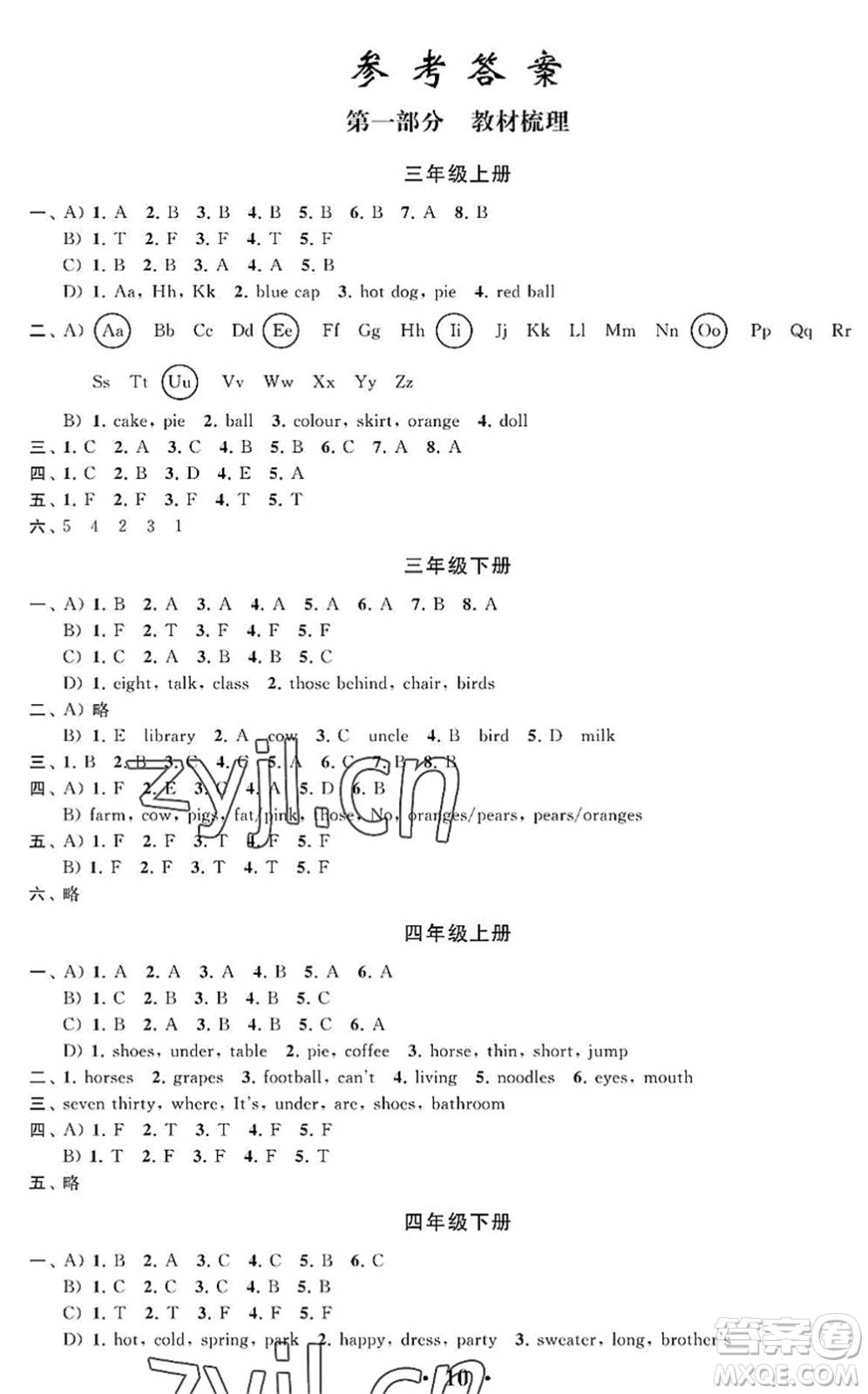 江蘇鳳凰科學(xué)技術(shù)出版社2022新思維沖刺小升初達(dá)標(biāo)總復(fù)習(xí)六年級(jí)英語(yǔ)提升版答案