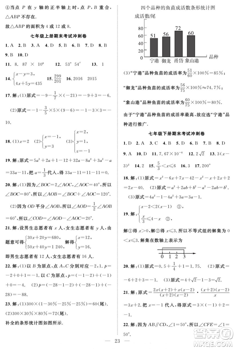 南方出版社2022新活力暑假總動員七年級數(shù)學滬科版答案