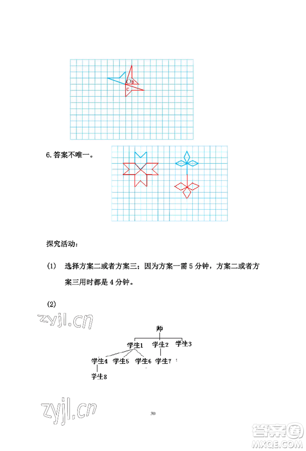 安徽少年兒童出版社2022暑假作業(yè)五年級數(shù)學(xué)人教版參考答案
