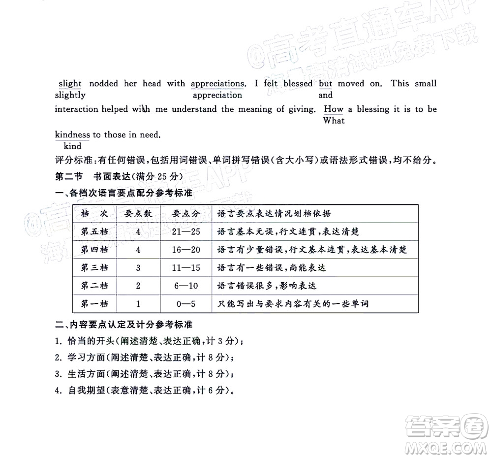 成都市2020級(jí)高中畢業(yè)班摸底測(cè)試英語(yǔ)試題及答案