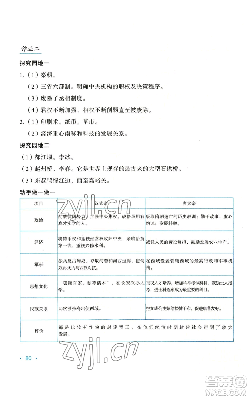 吉林出版集團(tuán)股份有限公司2022假日綜合七年級暑假通用版參考答案