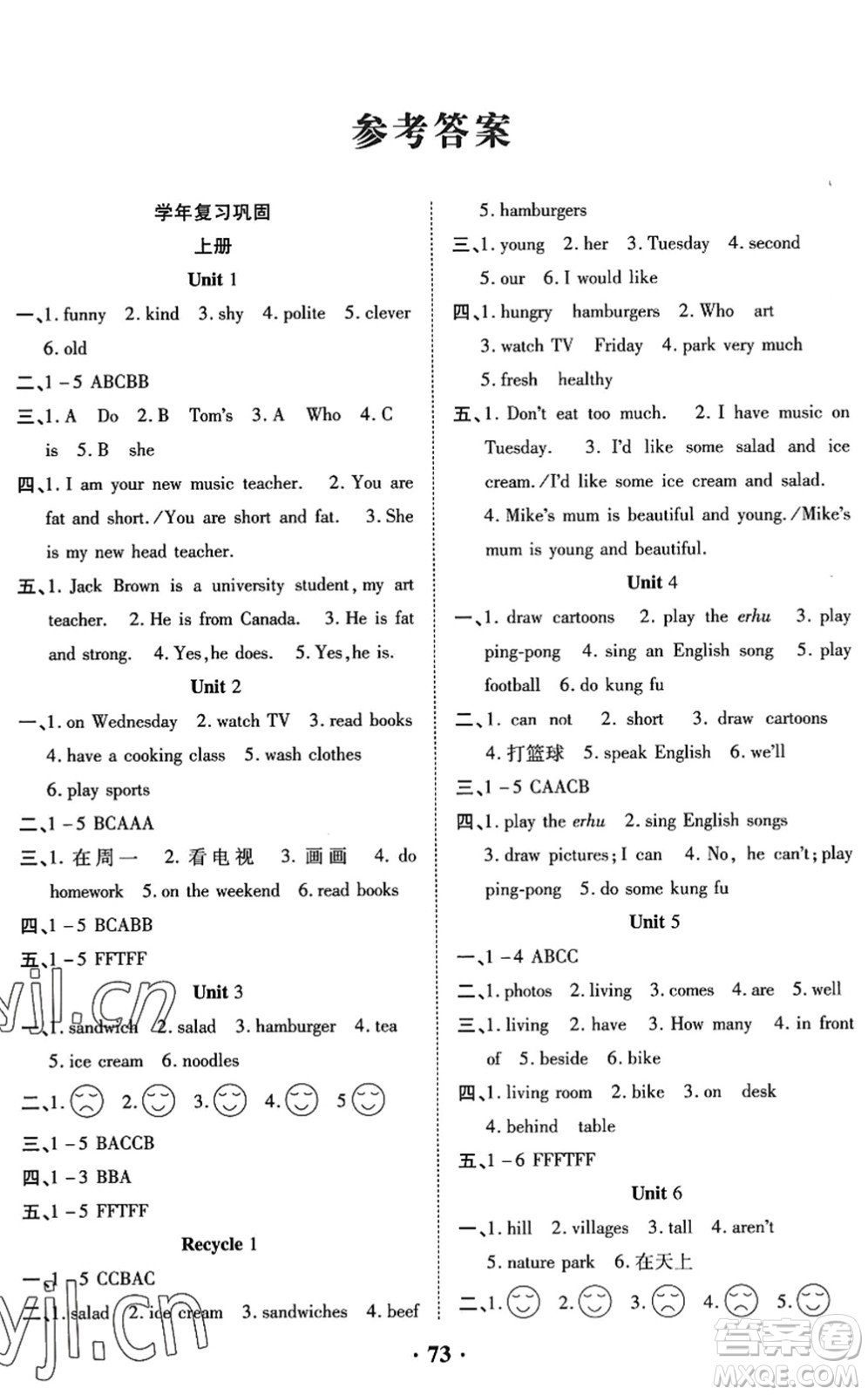 合肥工業(yè)大學(xué)出版社2022暑假零距離五年級(jí)英語人教版答案