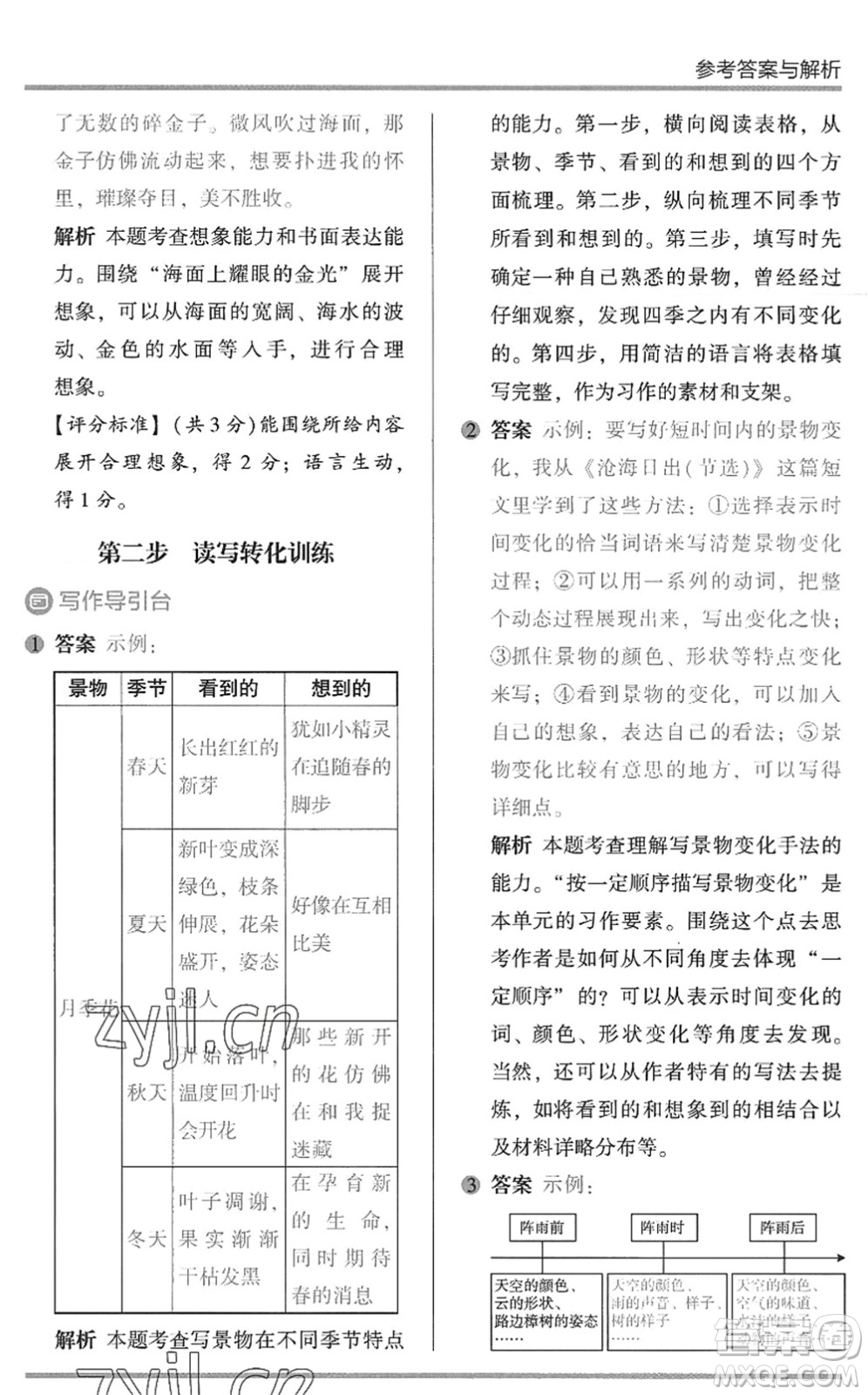 湖南師范大學出版社2022木頭馬閱讀力測評暑假讀寫輔導三年級語文通用版答案