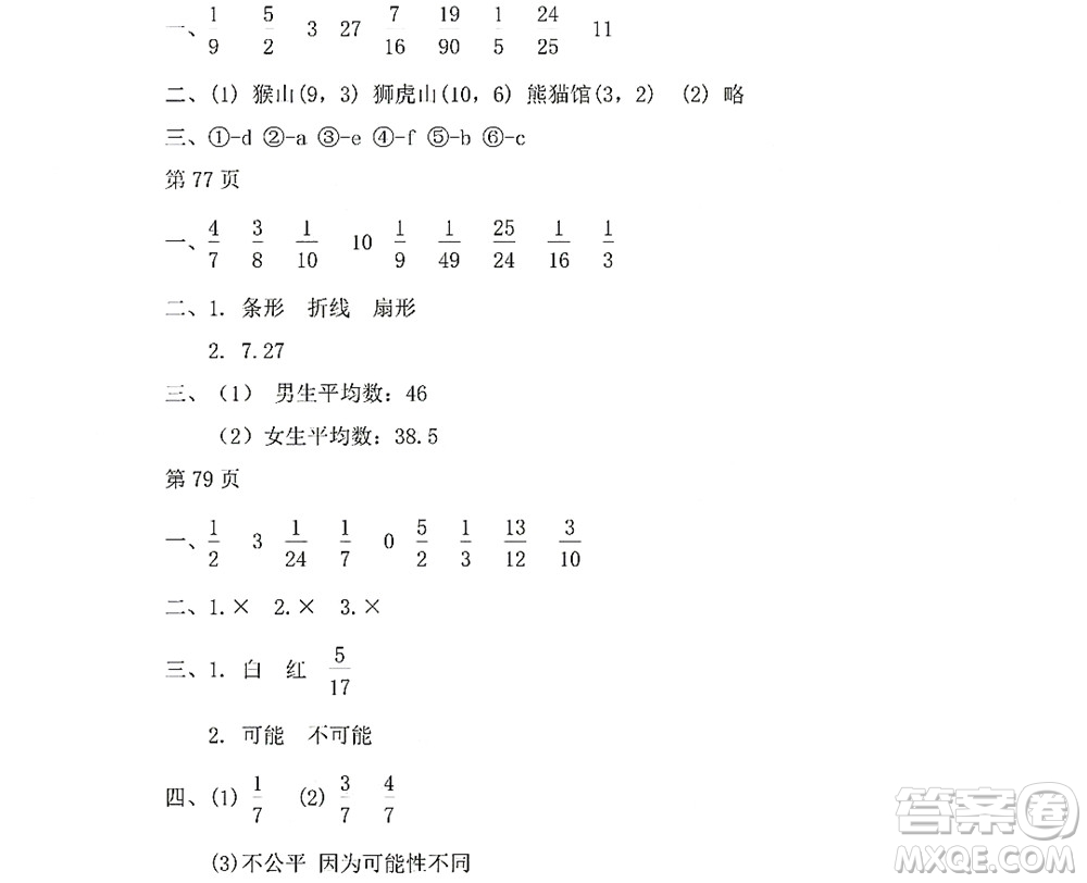 黑龍江少年兒童出版社2022陽光假日暑假六年級數(shù)學(xué)人教版答案