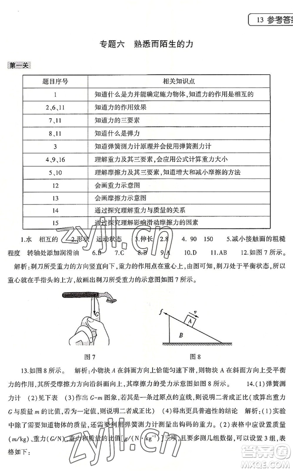 大象出版社2022物理暑假作業(yè)本八年級滬科版答案