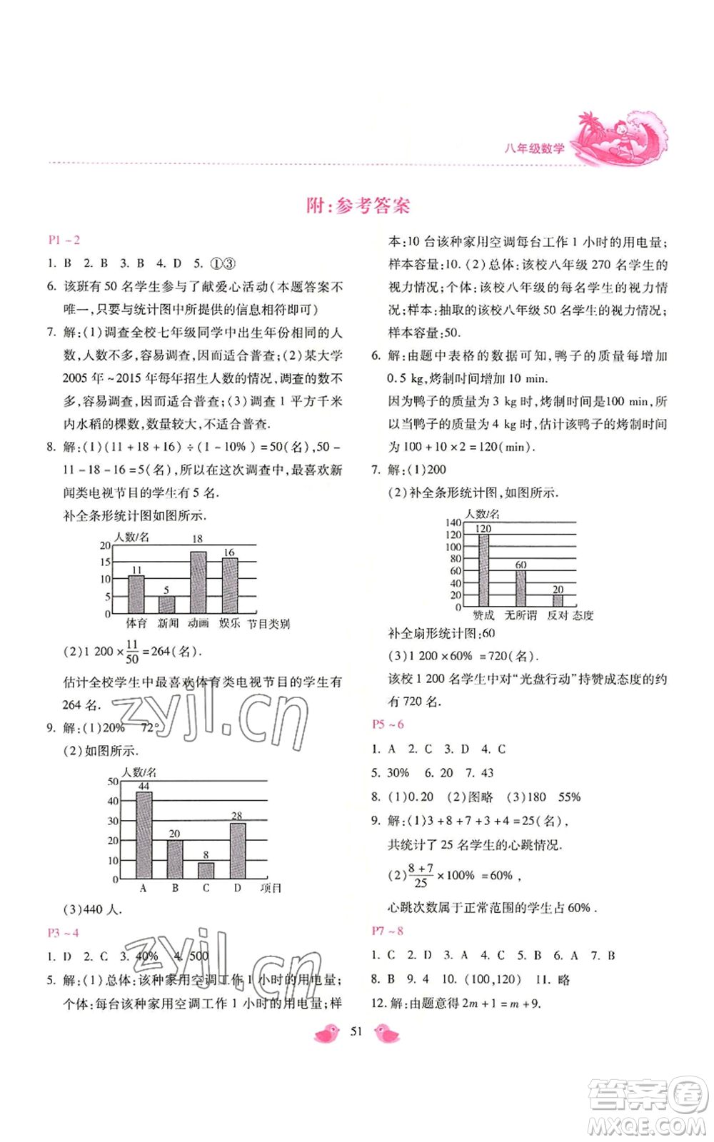 河北少年兒童出版社2022世超金典暑假樂園八年級數(shù)學冀教版參考答案