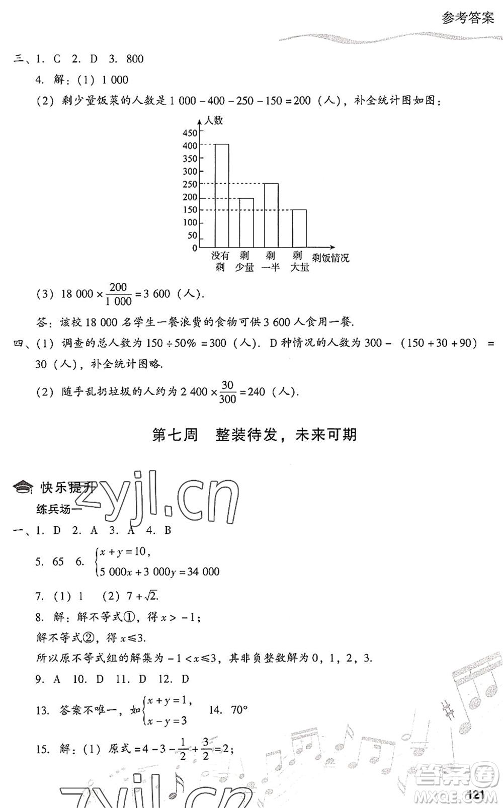 現(xiàn)代教育出版社2022暑假樂園七年級數(shù)學人教版答案