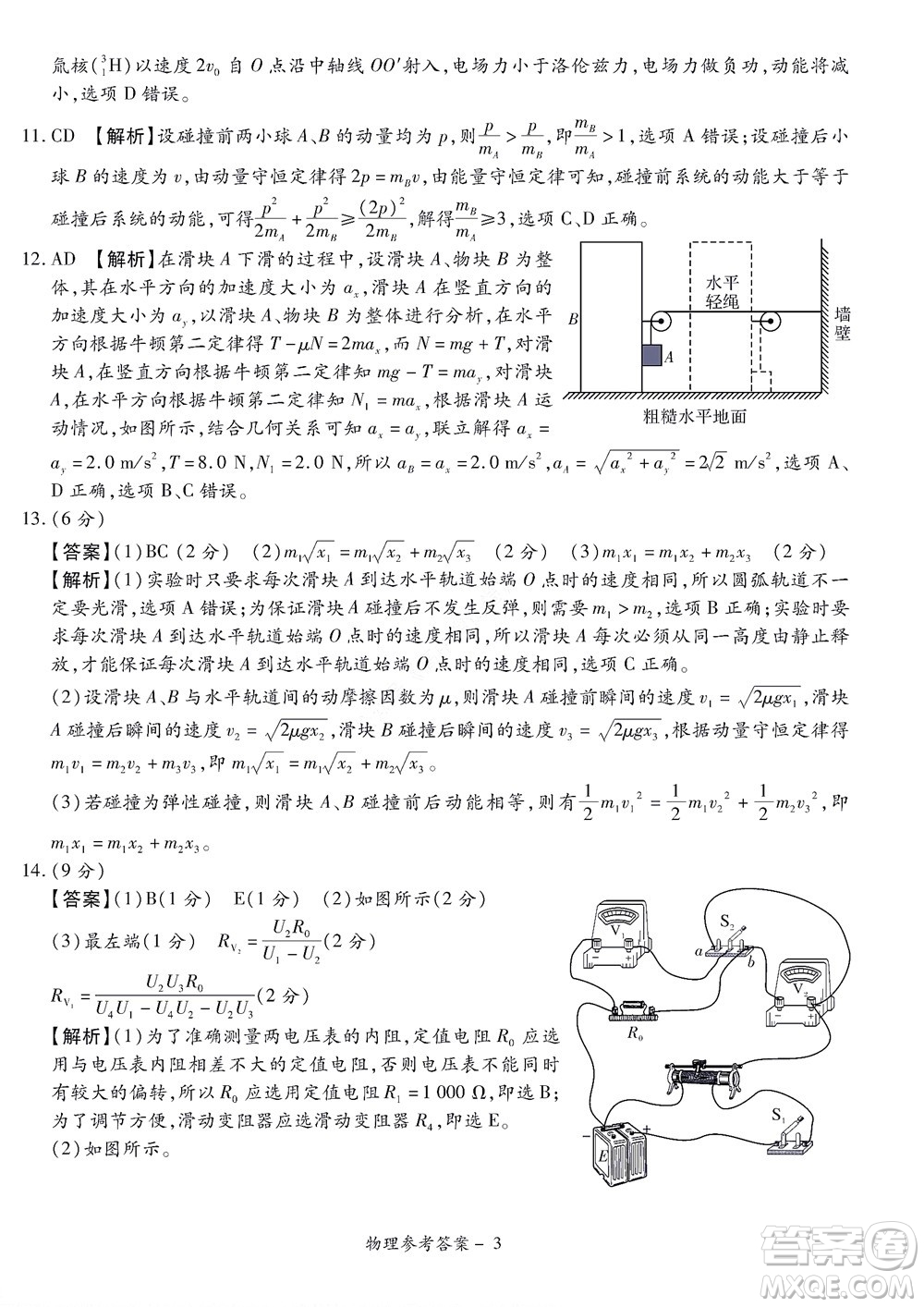 湘豫名校聯(lián)考2022年8月高三秋季入學摸底考試物理試題及答案